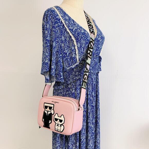 Karl Lagerfeld Handbags - Karl Lagerfeld LH2ER9BJ MAYBELLE CAMERA CROSSBODY IN POWDER BLUSH